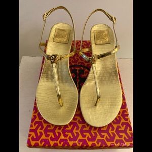 Tory Burch Gold metallic size 9 sandal